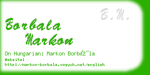 borbala markon business card